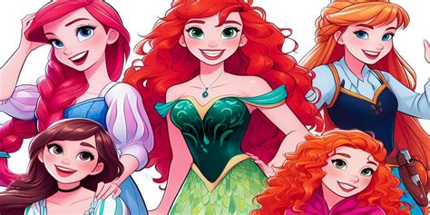 redhead princess disney|redhead disney characters list.